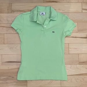 COPY - Lacoste Women’s Lime Green Stretch Pique Polo